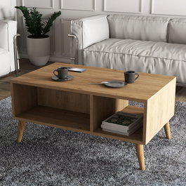 Hanah Home Mesa de Centro Bohemia Roble